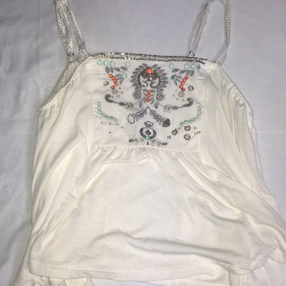 Light Sequin tank top